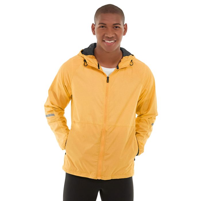 Beaumont Summit Kit by MJ01, orange reversible rain jacket