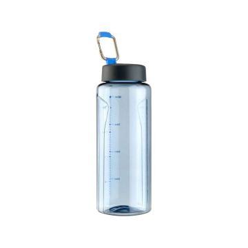 Affirm waterfles van plastic met groeven en schroefdop