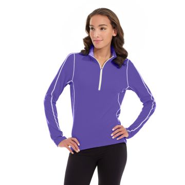 Olivia 1/4 Zip Light Jacket-XS-Purple