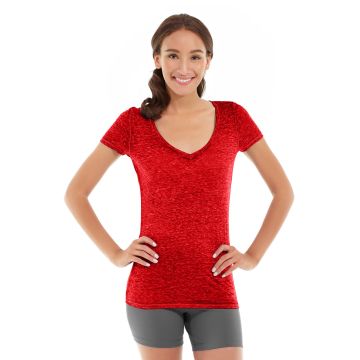Minerva LumaTech&trade; V-Tee-XS-Red