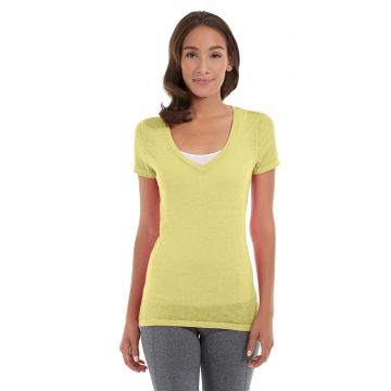 Karissa V-Neck Tee-XS-Yellow
